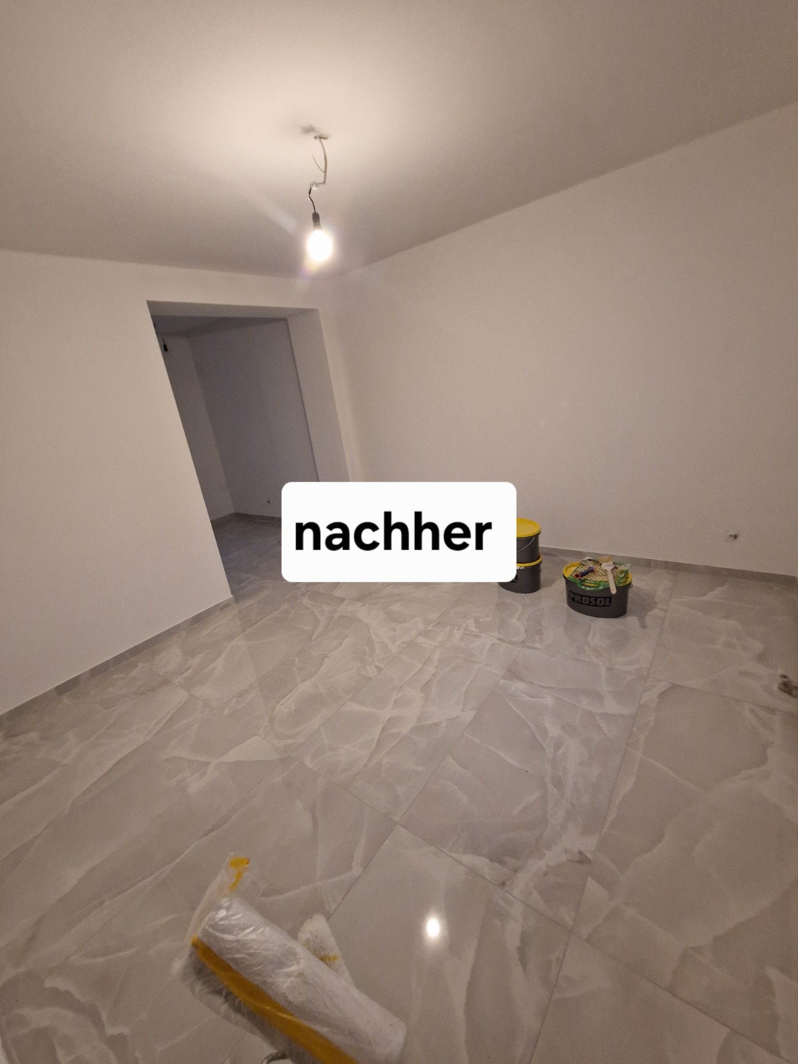 Renovierter Innenraum aus anderer Perspektive